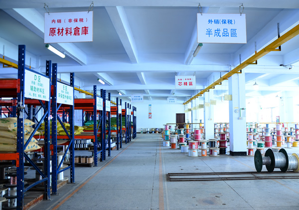 Raw material warehouse 